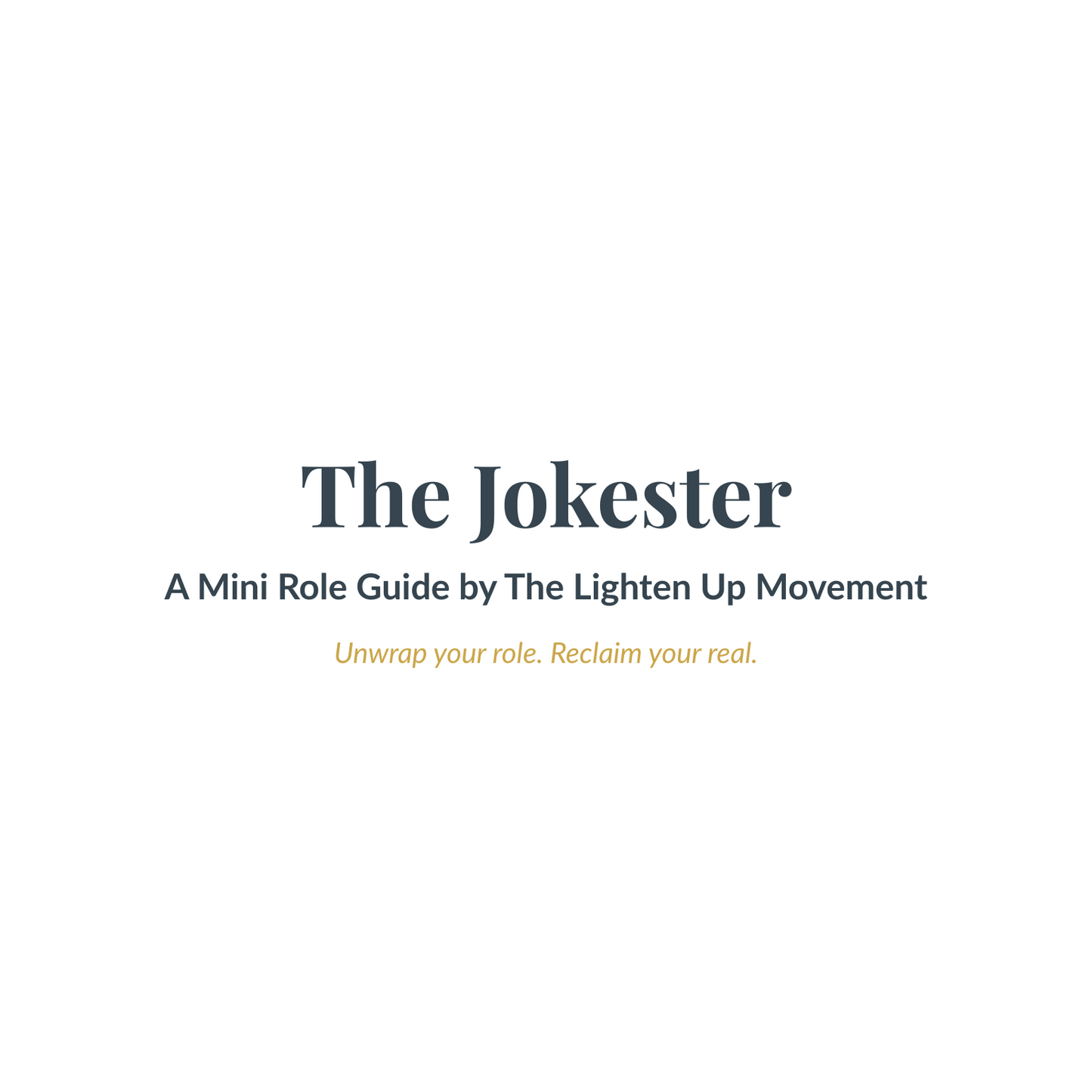 The Jokester Guide: From Performance to The True One
