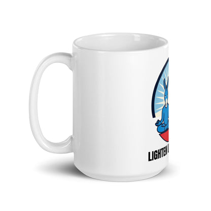 White glossy mug